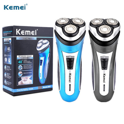 Kemei Electric Shaver Men Razor Rechargeable Beard Shaving Machine Trimmer Hair Cutter