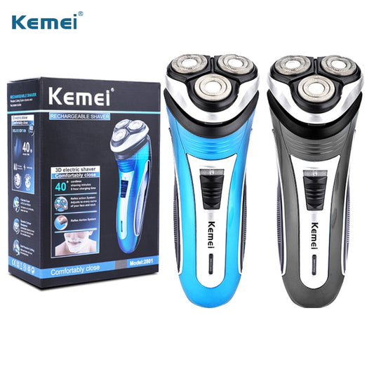 Kemei Electric Shaver Men Razor Rechargeable Beard Shaving Machine Trimmer Hair Cutter