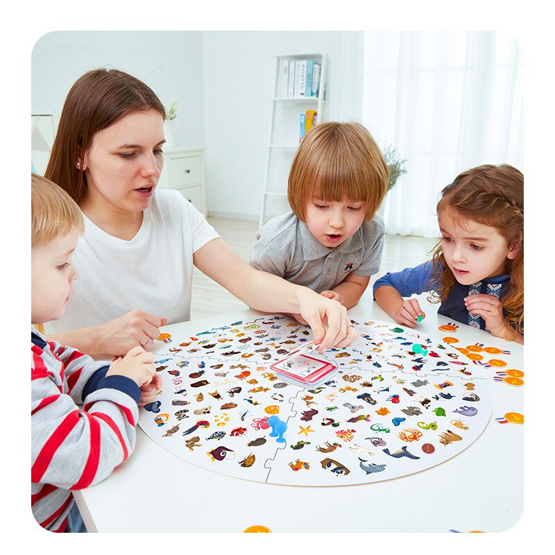 Kids Interactive memory Matching Game TOI find it with small flashlight family Party Funny Puzzle board Game Education toy