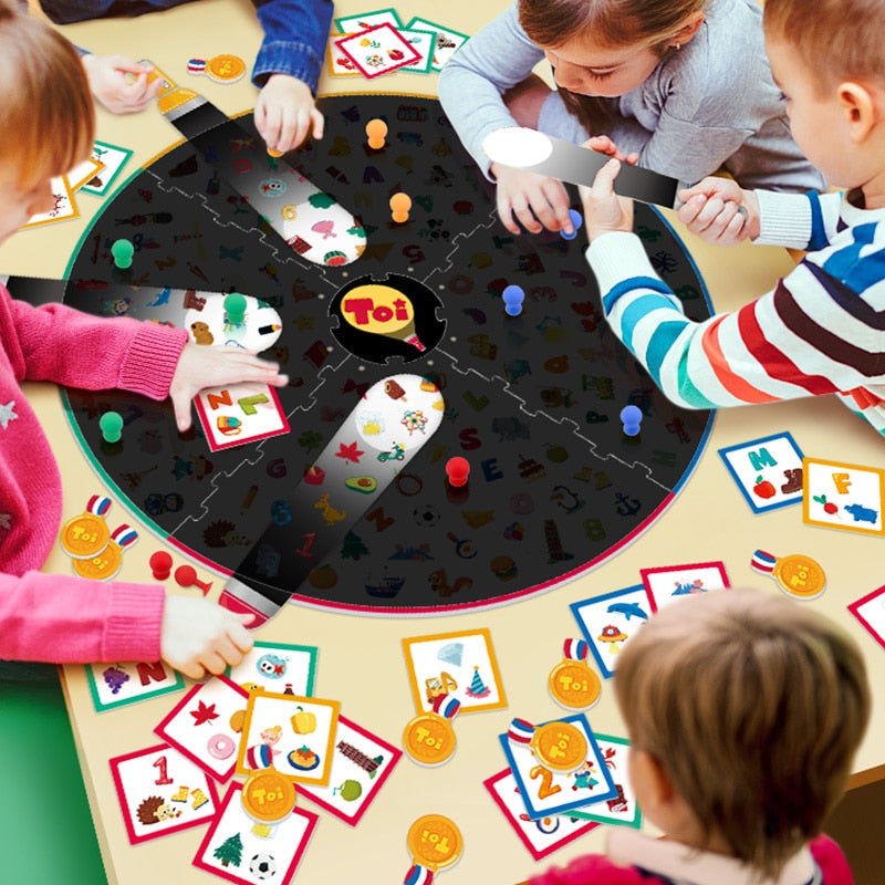 Kids Interactive memory Matching Game TOI find it with small flashlight family Party Funny Puzzle board Game Education toy