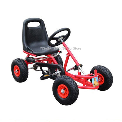 Kids Pedal Go Kart Ride On Rubber Wheels Sports Racing Toy Trike Car RICCO