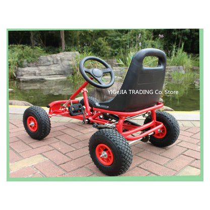 Kids Pedal Go Kart Ride On Rubber Wheels Sports Racing Toy Trike Car RICCO