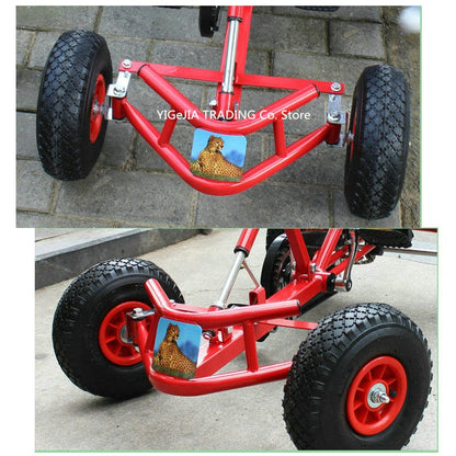 Kids Pedal Go Kart Ride On Rubber Wheels Sports Racing Toy Trike Car RICCO