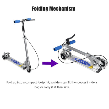 Kids Scooter Height Adjustable Foldable Children Balance Bike Baby Ride on Toy Gift for Boy Girl