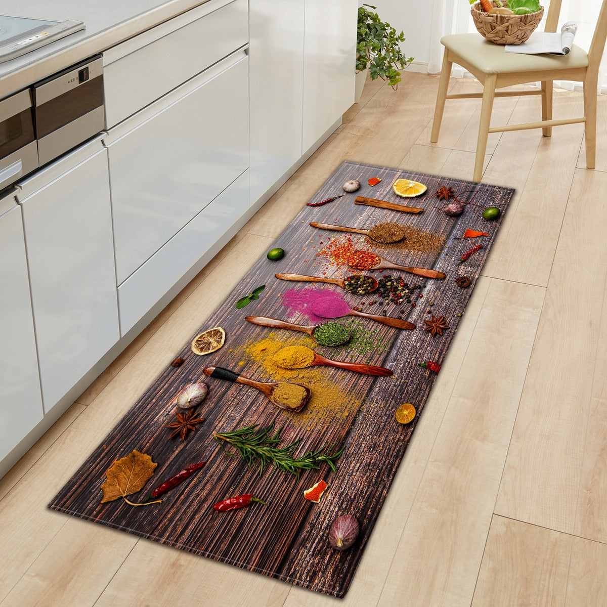 Floor Rug Home Anti-slip Entrance Doormat 3D Pattern Decorations Bedside Mat. Kitchen Carpet Bedroom Living Room Hallway