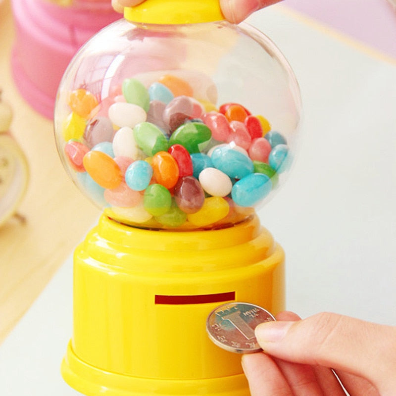Korean Vending Sweets Candy Machine Piggy Bank Deposit Box Children's Money Saving Bank Kids Lovers gift
