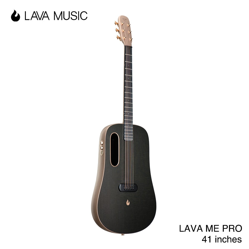 LAVA ME PRO Acoustic Electric Guitar Carbon Fiber FreeBoost 41 Inch Professional Playing Guitar With Case Pick Charging Cable