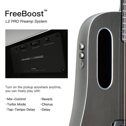 LAVA ME PRO Acoustic Electric Guitar Carbon Fiber FreeBoost 41 Inch Professional Playing Guitar With Case Pick Charging Cable