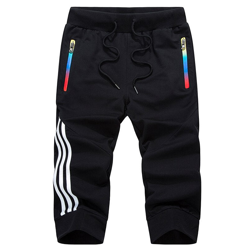 LBL Men's Striped Shorts Summer Casual Men's Beach Shorts Sportswear Short Sweatpants Jogger Breathable Trousers Boardshorts Man