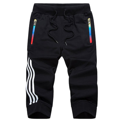 LBL Men's Striped Shorts Summer Casual Men's Beach Shorts Sportswear Short Sweatpants Jogger Breathable Trousers Boardshorts Man