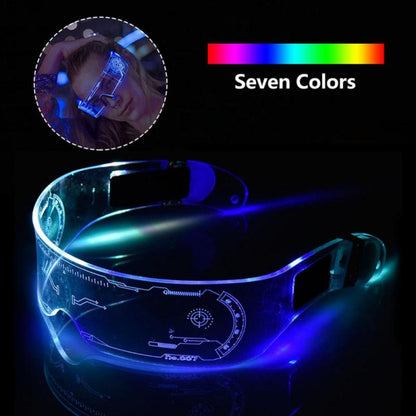 LED Luminous Glasses Electronic Visor Glasses Light Up Glasses Prop For Festival KTV Bar Party Performance Children Adult Gifts