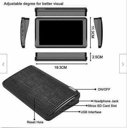 LSON 7 Inch Car Gps Navigation  Touch Screen Sat Nav Free Map full Europe