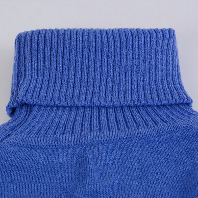 Laamei Women Winter Sweater Dress 2020 Knitted Turtleneck Long Sleeve Slim Loose Dress Sweaters Pullovers Streetwear Dresses