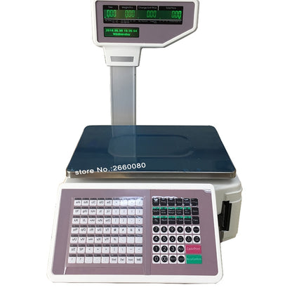 Label Printing Scale and Cash Register Scale with Thermal Label & Receipt Printer TM-A 2017 Commercial POS Retail Balance Scale
