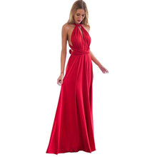 将图片加载到图库查看器，Ladies Sexy Women Maxi Club Dress Bandage Long Party Multiway Swing Dress Convertible Infinity Robe Bridesmaids Boho Women Dress
