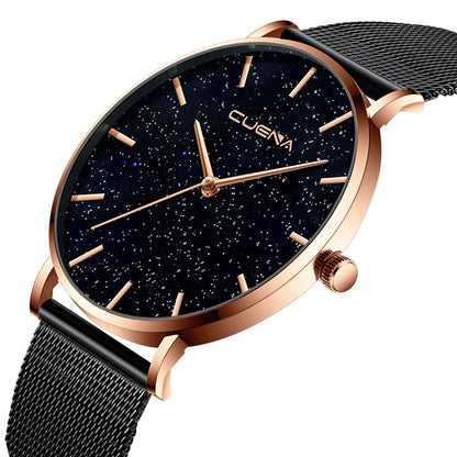Ladies Watch Starry Sky Diamond Dial Women Bracelet Watches Stainless Luxury Brand Quartz Mesh Magnetic Buckle Wristwatch Woman