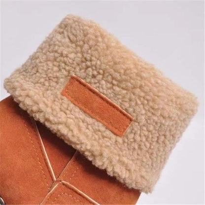 Ladies Winter Fur Warm Snow Boots Ladies Warm Ankle Boots Wool Ankle Boots Comfortable Shoes XL 40-43