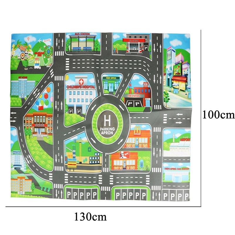 Large City Traffic Car Park Mat Play Kids Rug Developing Baby Crawling Mat  Play Game Mat Toys Children Mat Playmat Puzzles ZXH