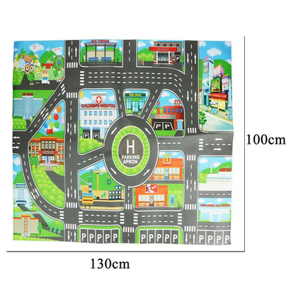 Large City Traffic Car Park Mat Play Kids Rug Developing Baby Crawling Mat  Play Game Mat Toys Children Mat Playmat Puzzles ZXH