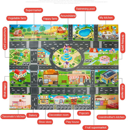 Large City Traffic Car Park Mat Play Kids Rug Developing Baby Crawling Mat  Play Game Mat Toys Children Mat Playmat Puzzles ZXH