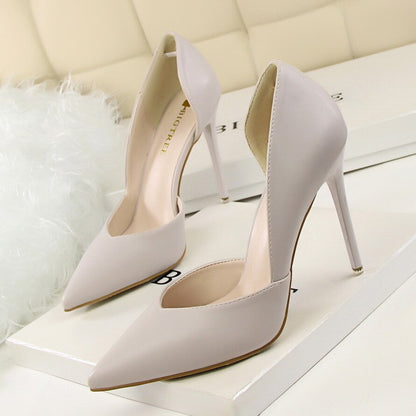 Women's Pumps Fashion High Heels Shoes Black Pink Yellow Shoes Women Bridal Wedding Shoes Ladies Heel Height 10CM