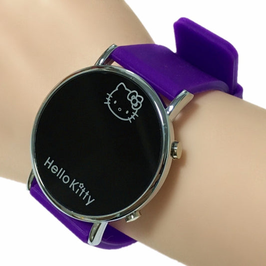 LED Display Hello Kitty Digital Watch for Children Best Gift Kid Girls Women Wirstwatches Cat Cute Watches Drop Shipping