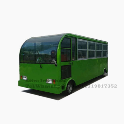 Length customized electric mobile food truck moving dining cart outdoor street tourist car by sea transportation