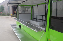 将图片加载到图库查看器，Length customized electric mobile food truck moving dining cart outdoor street tourist car by sea transportation
