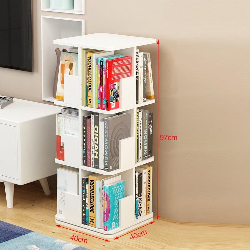 Libros Bookshelf Furniture Vitrina Ladder Shelf Libreria Legno Rotate Rotatable Modern Librero Bookcase Book Case Rack
