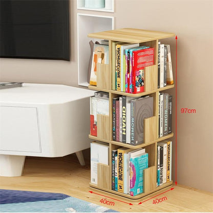 Libros Bookshelf Furniture Vitrina Ladder Shelf Libreria Legno Rotate Rotatable Modern Librero Bookcase Book Case Rack