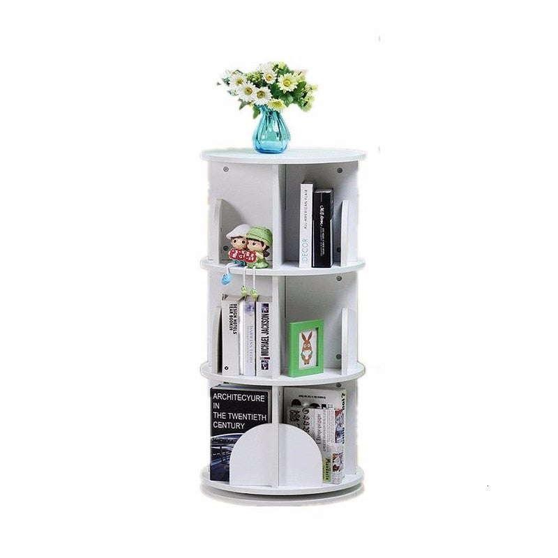 Libros Bookshelf Furniture Vitrina Ladder Shelf Libreria Legno Rotate Rotatable Modern Librero Bookcase Book Case Rack