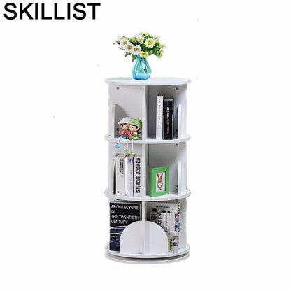 Libros Bookshelf Furniture Vitrina Ladder Shelf Libreria Legno Rotate Rotatable Modern Librero Bookcase Book Case Rack