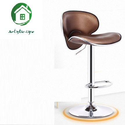 Lifting front desk bar table and chair household stool swivel chair European style high stool bar stool modern and simple