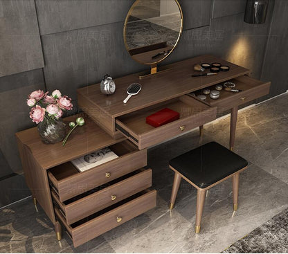 Light luxury dressing table bedroom simple modern small apartment Nordic net red ins makeup table multi-functional economy