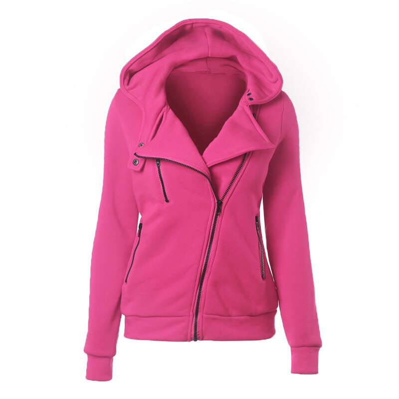 Litthing Spring Zipper Warm Fashion Hoodies Women Long Sleeve Hoodies Jackets Hoody Jumper Overcoat Outwear Female Sweatshirts