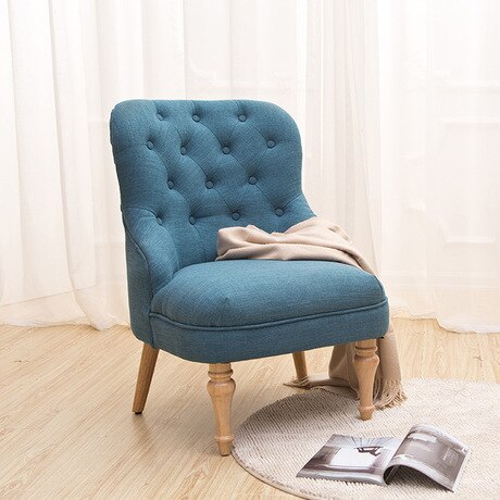 Living Room Sofas Living Room Home Furniture solid wood fabric sofa chair single sofa muebles recliner canape salon modern sale