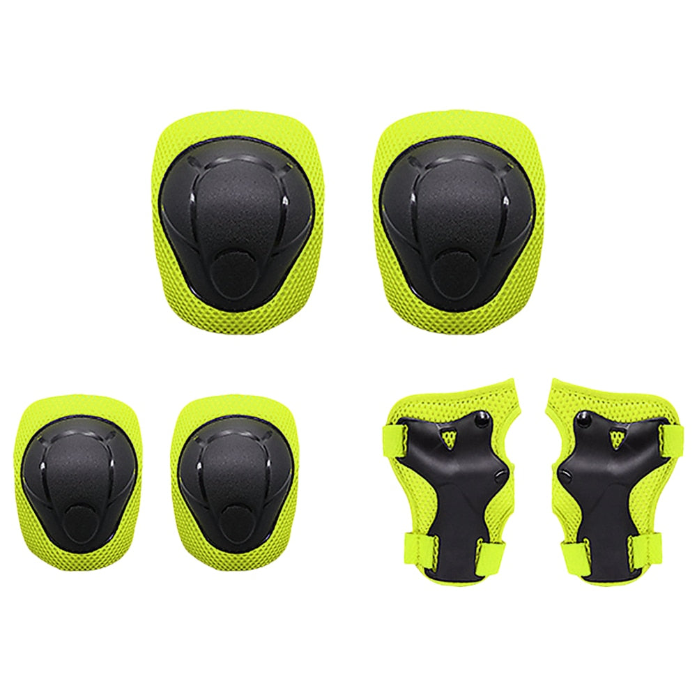 Lixada 7Pcs/Set Kids Children Roller Skating Skateboard Cycling Bike Bicycle Helmet Knee Wrist Guard Elbow Pad Set Boys Girls