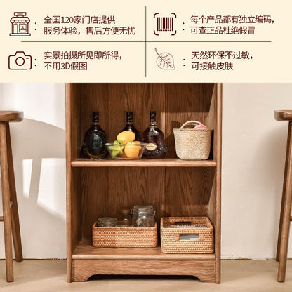 Log home bar wine cabinet tables and chairs Nordic solid wood porch cabinet ash bar partition cabinet high cabinet