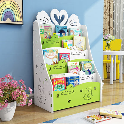 Louis Fashion Children's Bookcases  Landing simple shelf economic kindergarten picture book storage rack