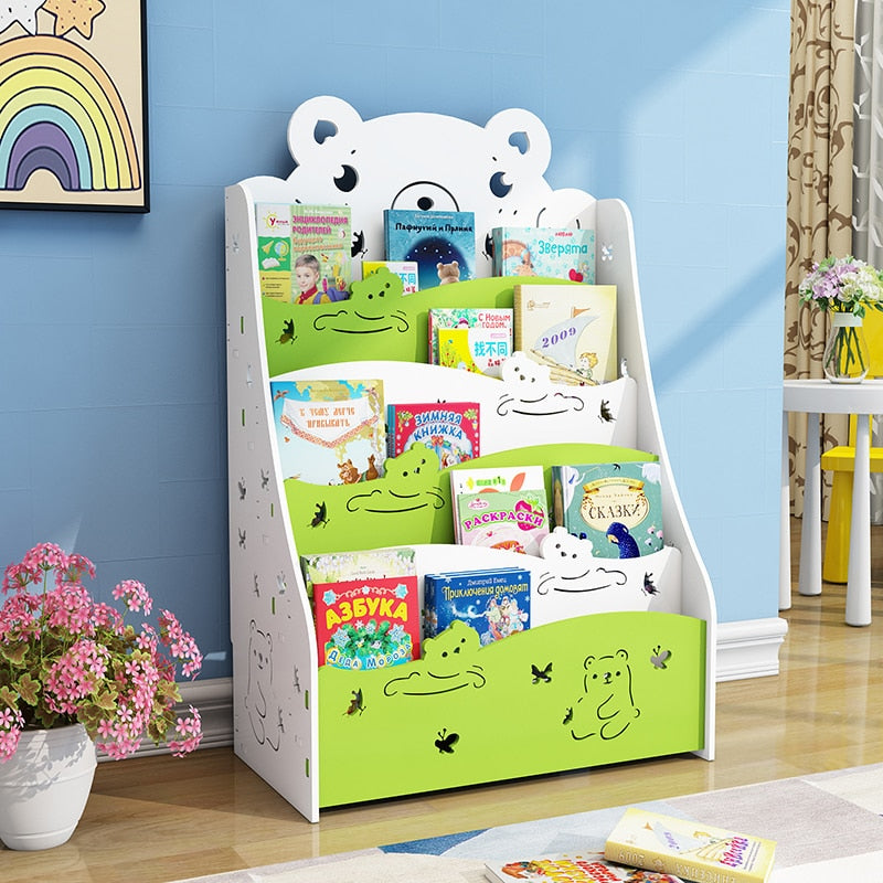 Louis Fashion Children's Bookcases  Landing simple shelf economic kindergarten picture book storage rack