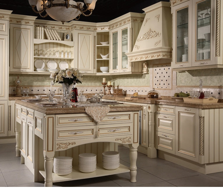 Luxury American Solid Wood Kitchen Cabinet