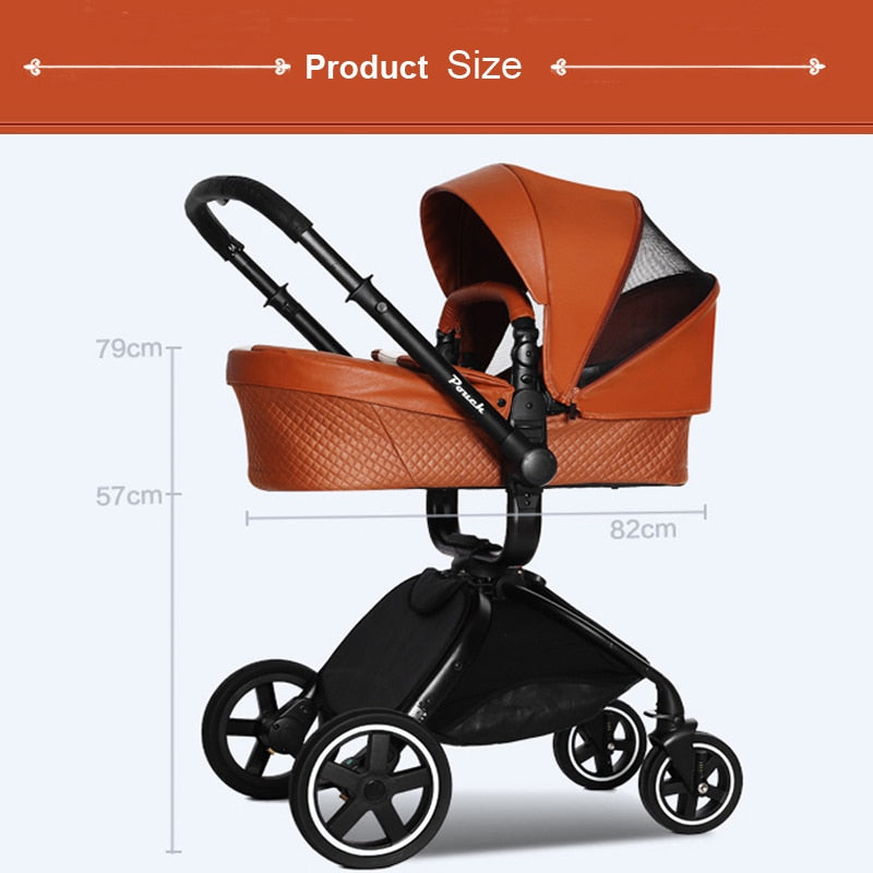 Luxury Baby Prams 3 in 1 Cart , Baby Stroller / Puchair + Independent Bassinet + Safety Car Seat