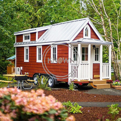 Luxury Prefab Villa large Tiny House Prefabricated Tinyhouse Container Foldable Homes on Wheels