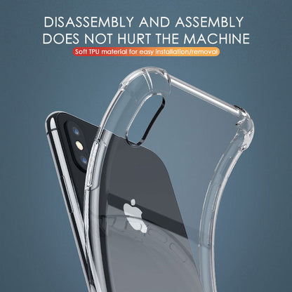 Luxury Shockproof Silicone Phone Case For iPhone 11 7 8 6 6S Plus X XR XS 11 12 Pro Max Case Transparent Protection Back Cover
