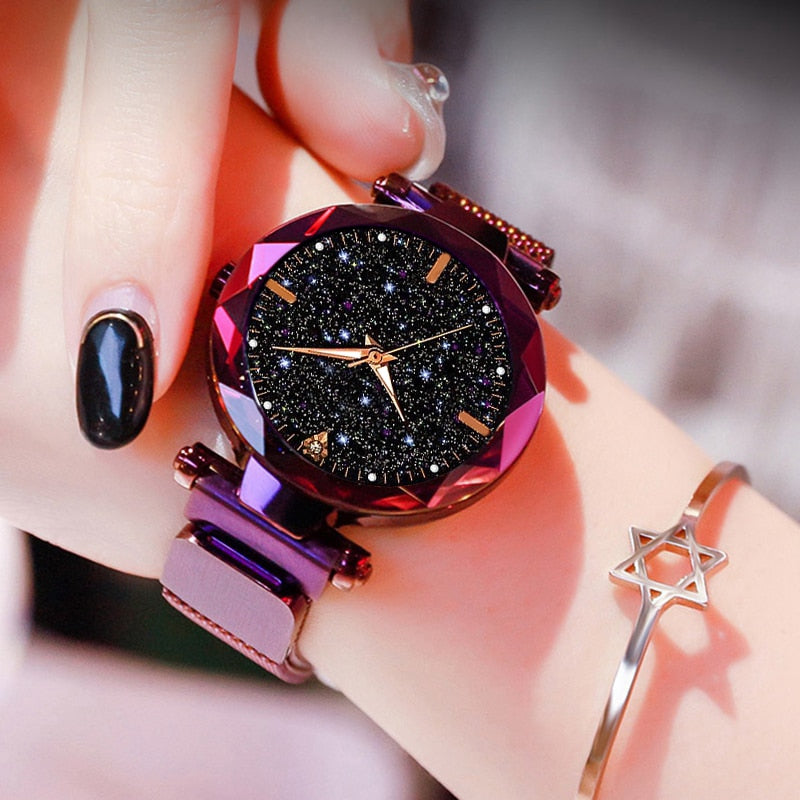 Luxury Women Watches 2019 Ladies Watch Starry Sky Magnetic Waterproof Female Wristwatch Luminous relogio feminino reloj mujer