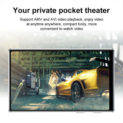 M9 Bluetooth5.0 MP4 Player 4.0 Inch Full Touch Screen FM Radio Recording E-book Music Video Player Built-in Speaker