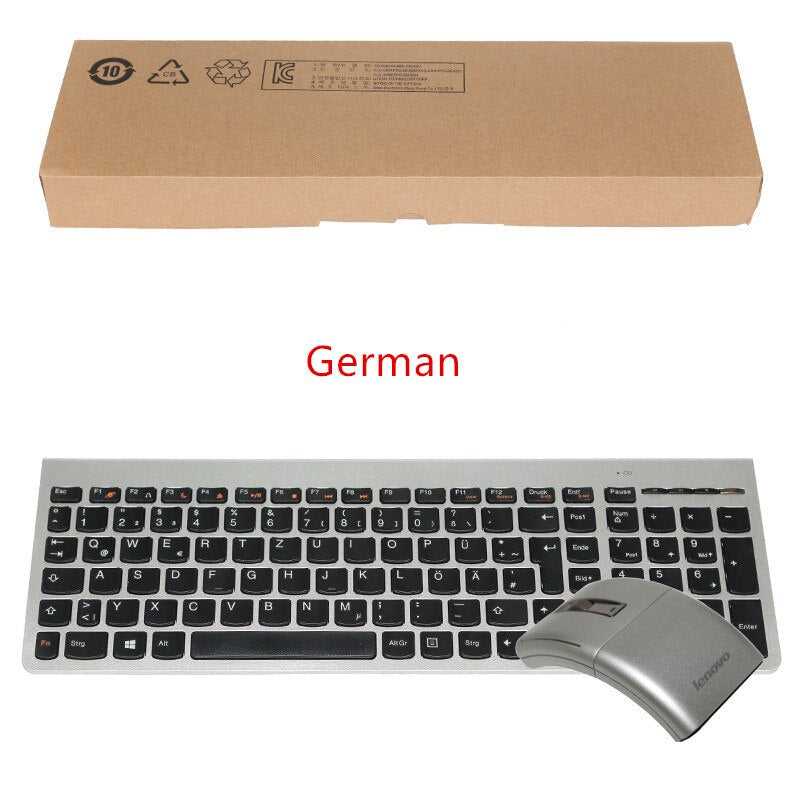 MAORONG TRADING Original Mute Comfortable Keyboard and Mouse Combo for Lenovo A730 High-end AIO Machine Supporting RU DE ES