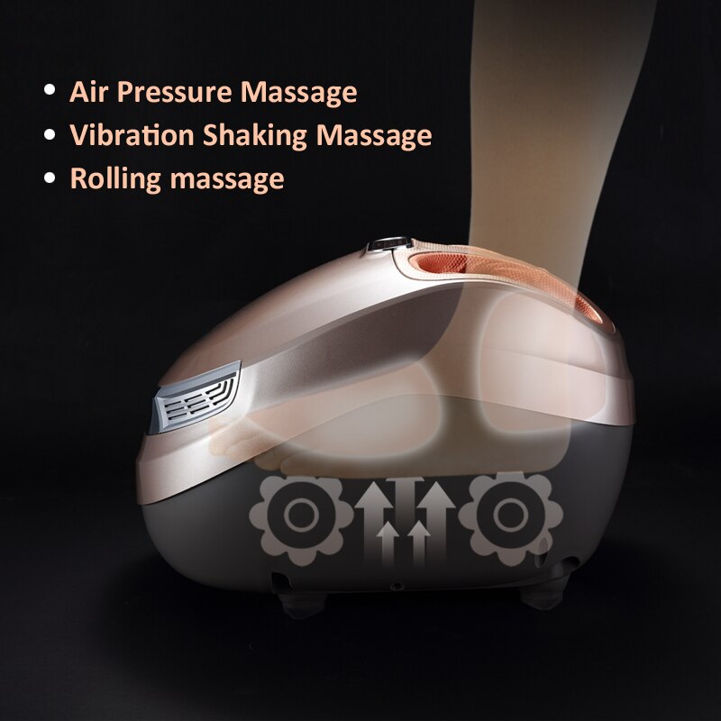 MARESE Electric Foot Massager Vibration Shiatsu Kneading Air Pressure Massage Machine  Carbon Fiber Heating Device Massageador