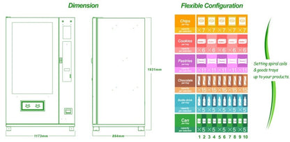 MDB Protocol Payment System Bill currency Payment Snack and Drink Self Service Cosmetics Vending Machine Vending Kiosk
