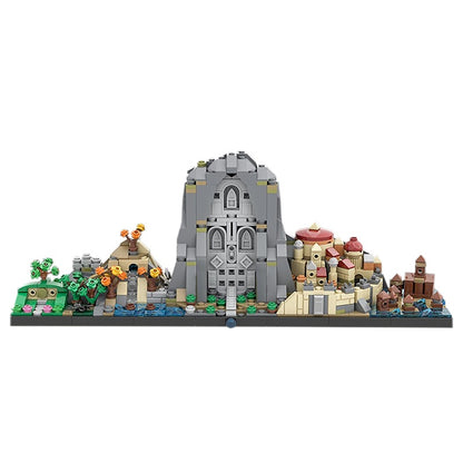 MOC Space Wars Miniature Scene Street City Building Blocks Game Model Sets Movie DIY Toys Education Children Birthday Gifts 883pcs